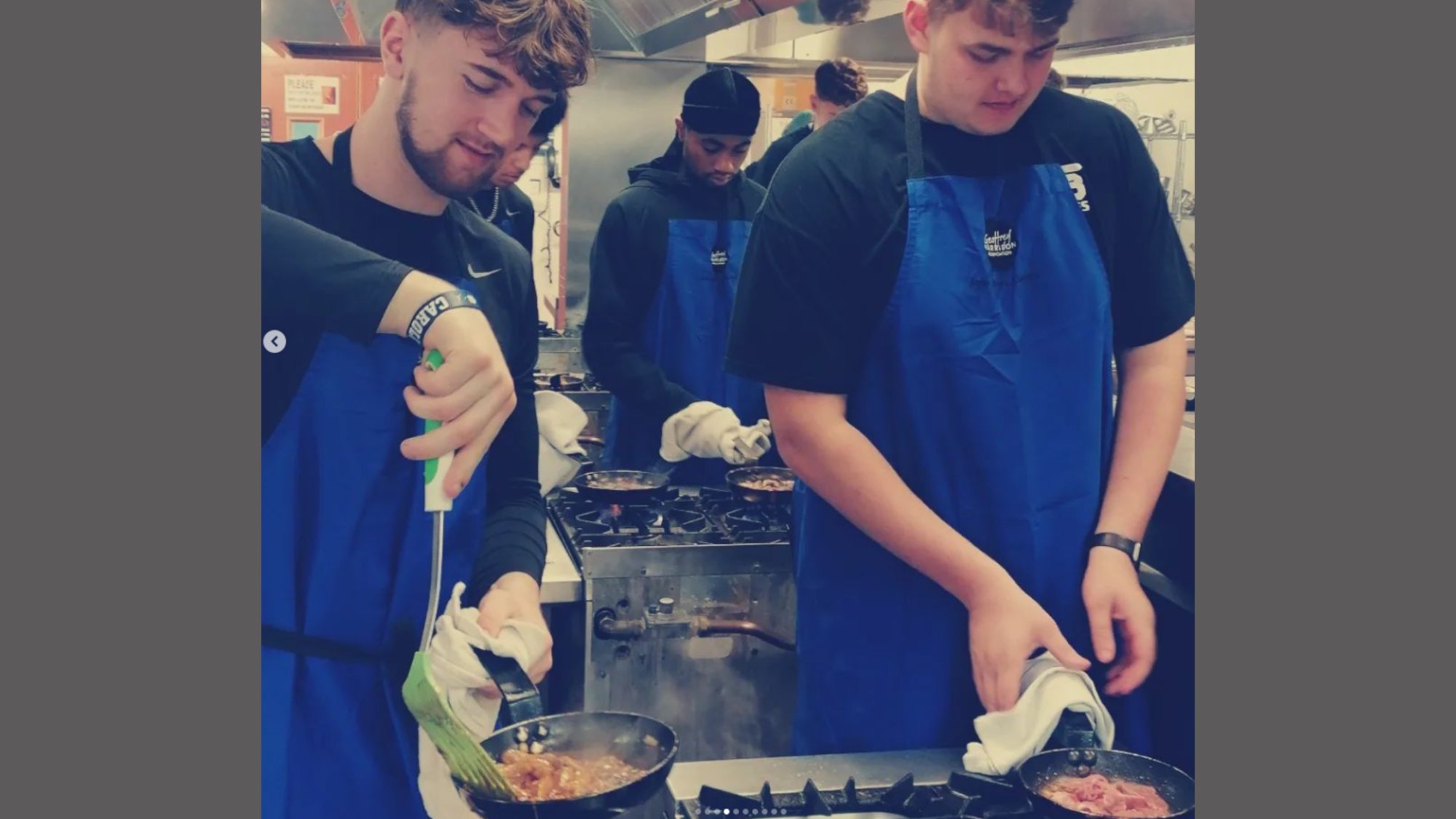 Hospitality Students Share Recipe for Success with NFL Academy